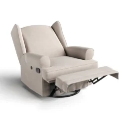 Storkcraft Serenity Wingback Upholstered Reclining Glider With USB Charging Port -Love To Dream Baby Shop GUEST 68f427d4 5c92 42cb 89e2 f6f2b9823b8d