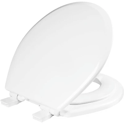 Mayfair By Bemis NextStep2 Never Loosens Round Enameled Wood Children's Potty Training Toilet Seat With Easy Clean And Slow Close Hinge - White 3 Mayfair By Bemis NextStep2 Never Loosens Round Enameled Wood Children's Potty Training Toilet Seat With Easy Clean And Slow Close Hinge - White