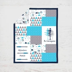 Bacati - Woodlands Forest Animals Aqua/Navy/Grey 10 Pc Crib Bedding Set With 2 Crib Fitted Sheets -Love To Dream Baby Shop GUEST 6be28f89 f420 495c 9b2b f1df1b213935