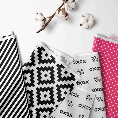 Bacati - Love Black Fuschia 10 Pc Crib Bedding Set With Long Rail Guard Cover 3 Bacati - Love Black Fuschia 10 Pc Crib Bedding Set With Long Rail Guard Cover