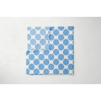 Bacati - Ikat Zebra Blue Grey 4 Pc Crib Set With 2 Muslin Swaddle Blankets 5 Bacati - Ikat Zebra Blue Grey 4 Pc Crib Set With 2 Muslin Swaddle Blankets - Image 3