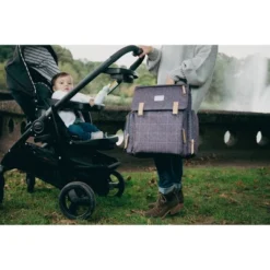 Eddie Bauer Cascade Plaid Diaper Bag - Gray -Love To Dream Baby Shop GUEST 6f37a04e 0ee1 4838 966c 6e819134ad7d