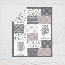 Bacati - Owls In The Woods Beige/Gray 10 Pc Crib Bedding Set With 2 Crib Fitted Sheets -Love To Dream Baby Shop GUEST 6f3a618a 2498 4a04 ae05 4d0d5f885f69