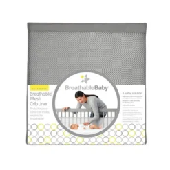 BreathableBaby Breathable Mesh Crib Liner - Classic Collection - Gray Clover -Love To Dream Baby Shop GUEST 6ffb2ad4 53d9 47f9 88fd 35d8b5a84c71 3