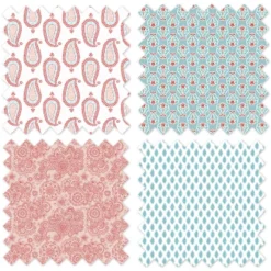 Bacati - Sophia Paisley Aqua/Coral Long Side Crib Rail Guard Cover -Love To Dream Baby Shop GUEST 70d08d04 50b6 47d5 8dca d81964fb3b85