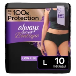 Always Discreet Boutique Low-Rise Adult Postpartum Incontinence Underwear For Women - Black - -Love To Dream Baby Shop GUEST 70d928d7 afb7 433b aa88 ccb46cd87c7d