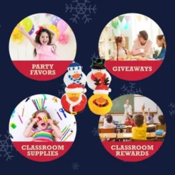 Fun Express Vinyl Holiday Rubber Duckies Party Favors, Children's Birthday Bash, Holiday Celebrations, 12pcs -Love To Dream Baby Shop GUEST 74360869 4241 4113 a061 763a96512207