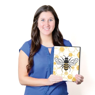 Big Dot Of Happiness Little Bumblebee - Bee Nursery Wall Art And Kitchen Decor - 7.5 X 10 Inches - Set Of 3 Prints 6 Big Dot Of Happiness Little Bumblebee - Bee Nursery Wall Art And Kitchen Decor - 7.5 X 10 Inches - Set Of 3 Prints - Image 4