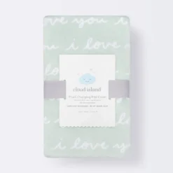 Plush Changing Pad Cover I Love You Script - Cloud Island™ Mint -Love To Dream Baby Shop GUEST 77fb3759 bcda 47f6 b7a2 c077cede8f3c