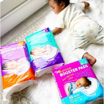 Sposie Booster Pads For Overnight Diaper Leak Protection - 180ct 5 Sposie Booster Pads For Overnight Diaper Leak Protection - 180ct - Image 3