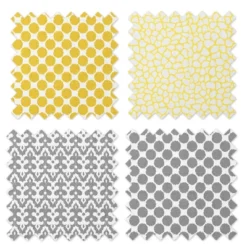 Bacati - Ikat Yellow/Gray Dots/Giraffe Swaddling Muslin Blankets Set Of 4 -Love To Dream Baby Shop GUEST 7a3da84e 33ad 4c89 8381 291195edd2a8