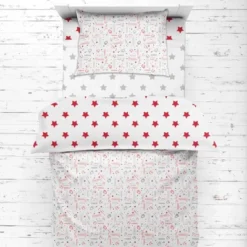 Bacati - Baseball Red/Gray Muslin 4 Pc Toddler Bedding Set -Love To Dream Baby Shop GUEST 7b4e5019 d872 4acf 8fc7 94dbea965f6e