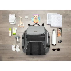 Baby Brezza Changing Station Diaper Bag - Gray -Love To Dream Baby Shop GUEST 7c860f74 54f0 43bc a3c3 73271269a7de