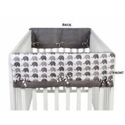 Bacati - Elephants White/Gray Crib Rail Guard Covers Set Of 2 -Love To Dream Baby Shop GUEST 7cbc22c3 59f1 479c a8c8 0c1fdf81b2c9