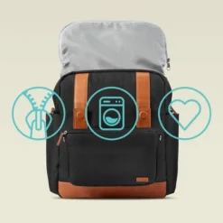 JJ Cole Bloomfield Modular Knapsack Diaper Bag Onyx & Ivory -Love To Dream Baby Shop GUEST 7e09759d 8597 41b8 863c 78840d3c959b