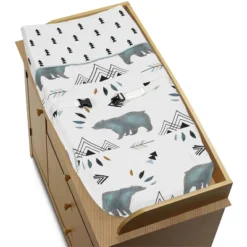 Sweet Jojo Designs Changing Pad Cover - Bear Mountain