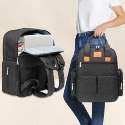 KeaBabies Bree Diaper Bag Backpack, Waterproof Baby Diaper Bags With Changing Pad, Girl, Boy, 2 Kids Travel Essentials (Charcoal) -Love To Dream Baby Shop GUEST 7e1dd446 0d51 4aaa 8bc2 e13ceb673ccf