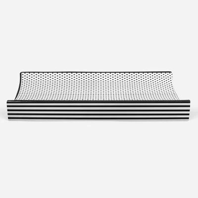 Bacati - Dots/Pin Stripes Black/White Pin Dots Changing Pad Cover 6 Bacati - Dots/Pin Stripes Black/White Pin Dots Changing Pad Cover - Image 4