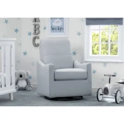 Delta Children Kenwood Slim Nursery Glider Swivel Rocker Chair - Sea Breeze
