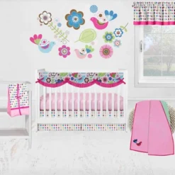 Bacati - Botanical Pink Crib Rail Guard Covers Set Of 2 -Love To Dream Baby Shop GUEST 81a846bd aa37 474a 91ad 94add77c5d8a