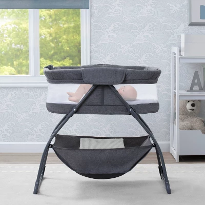 Delta Children TravelMate Compact Fold Bassinet - Gray Tweed 3 Delta Children TravelMate Compact Fold Bassinet - Gray Tweed