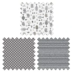 Bacati - Owls Gray/Beige Neutral Cotton Crib Rail Guard Covers Set Of 2 Small Side -Love To Dream Baby Shop GUEST 8265cf59 5d40 492b 8dd2 cf6917454886