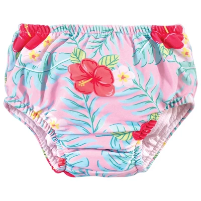 Hudson Baby Infant And Toddler Girl Swim Diapers, Tropical Floral 4 Hudson Baby Infant And Toddler Girl Swim Diapers, Tropical Floral - Image 2