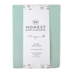 Honest Baby Organic Fitted Crib Sheet - Sage