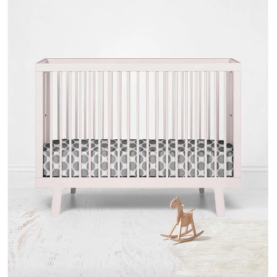 Bacati - Ikat Gray Dots Muslin 100 Percent Cotton Universal Baby US Standard Crib Or Toddler Bed Fitted Sheet 5 Bacati - Ikat Gray Dots Muslin 100 Percent Cotton Universal Baby US Standard Crib Or Toddler Bed Fitted Sheet - Image 3