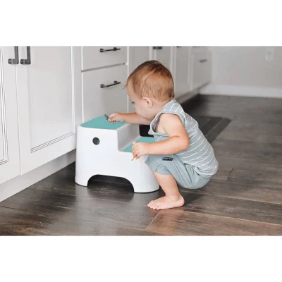 Prince Lionheart Uppy2 Step Stool For Kids' Potty Training And Bathroom - Glacier 7 Prince Lionheart Uppy2 Step Stool For Kids' Potty Training And Bathroom - Glacier - Image 5