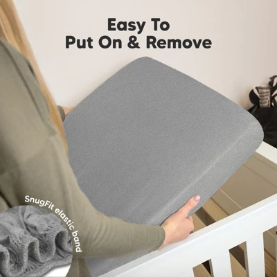 KeaBabies 2pk Soothe Fitted Crib Sheets Neutral, Organic Baby Crib Sheets, Fits Standard Nursery Baby Mattress 7 KeaBabies 2pk Soothe Fitted Crib Sheets Neutral, Organic Baby Crib Sheets, Fits Standard Nursery Baby Mattress - Image 5