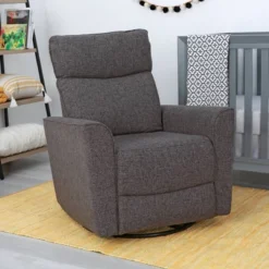 SECOND STORY HOME Soho Swivel Recliner Chair - Dark Gray -Love To Dream Baby Shop GUEST 8653e1d9 3ff3 4180 906f 29cdfe9e6d6b