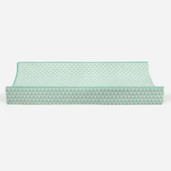Bacati - Noah Mint Triangles Quilted Muslin Changing Pad Cover -Love To Dream Baby Shop GUEST 86604ff2 f9ae 43c3 a1d7 066609819717