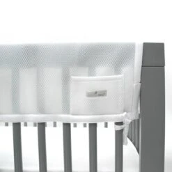 BreathableBaby Classic Breathable Mesh RailGuard Crib Rail Cover - Long Side