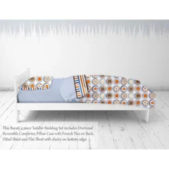 Bacati - Mod Sports Blue Orange Chocolate 4 Pc Toddler Bedding Set -Love To Dream Baby Shop GUEST 8914c1a1 30df 4ef7 ad4d 922cfc871027