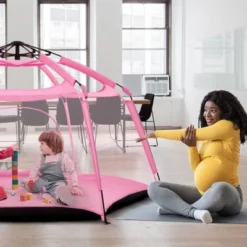 7' Portable Foldable Playpen Tent - Pink - Alvantor -Love To Dream Baby Shop GUEST 897418a4 8d8c 412b 8c78 e05a6292f9f3