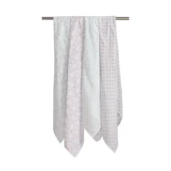 Bacati - Petals/Floral Muslin Swaddling Blankets Set Of 4 Aqua/Lilac 8 Bacati - Petals/Floral Muslin Swaddling Blankets Set Of 4 Aqua/Lilac -Love To Dream Baby Shop GUEST 89b9d72d fd74 4de2 bad9 e38b6a3f31be
