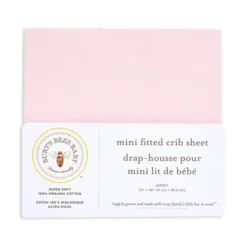 Burt's Bees Baby Burt's Bees Baby® Organic Mini Crib Sheet - Solid Pink
