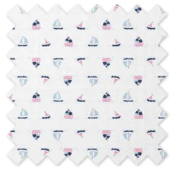 Bacati - Little Sailor Girls Whales/Boats Muslin 4 Pc Toddler Bedding Set -Love To Dream Baby Shop GUEST 8c611314 7787 4982 9a03 03d43af3d136 1