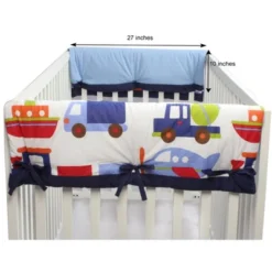 Bacati - Transportation Multicolor Crib Rail Guard Covers Set Of 2 -Love To Dream Baby Shop GUEST 8cbbecb4 e8a2 4145 9d2c 2d098ba2cf28
