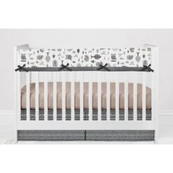 Bacati - Owls Gray/Beige Neutral Cotton Long Crib Rail Guard Cover 11 Bacati - Owls Gray/Beige Neutral Cotton Long Crib Rail Guard Cover -Love To Dream Baby Shop GUEST 8db40268 4627 46d5 ade6 47386b4ee8f5