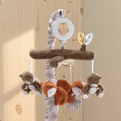 Lambs & Ivy Sierra Sky Brown Bear/Fox Musical Baby Crib Mobile Soother Toy 5 Lambs & Ivy Sierra Sky Brown Bear/Fox Musical Baby Crib Mobile Soother Toy - Image 3
