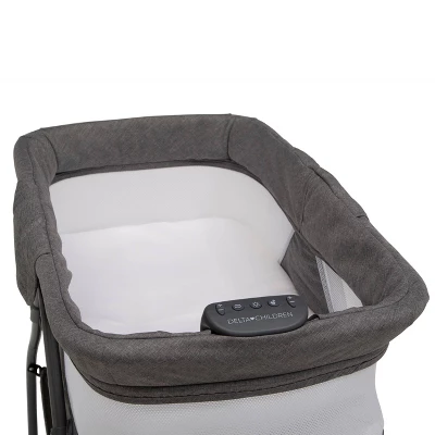 Delta Children TravelMate Compact Fold Bassinet - Gray Tweed 7 Delta Children TravelMate Compact Fold Bassinet - Gray Tweed - Image 5