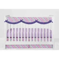 Bacati - Botanical Floral Birds Purple Multicolor 6 Pc Crib Bedding Set With Long Rail Guard Cover -Love To Dream Baby Shop GUEST 9432bc08 930e 4d8b bdd7 45acf91cacb4