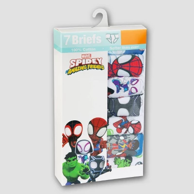 Toddler Boys' 7pk Marvel Classic Briefs - Colors May Vary 6 Toddler Boys' 7pk Marvel Classic Briefs - Colors May Vary - Image 4