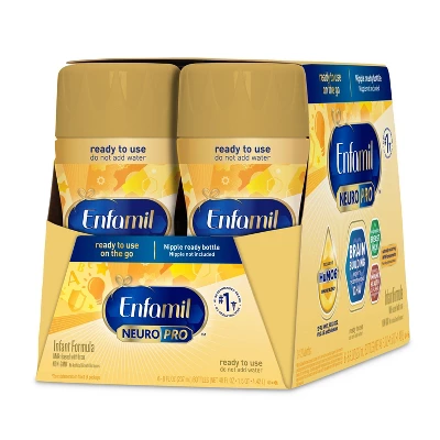 Enfamil NeuroPro Ready To Feed Infant Formula Bottles - 8 Fl Oz Each/6ct 10 Enfamil NeuroPro Ready To Feed Infant Formula Bottles - 8 Fl Oz Each/6ct - Image 8