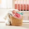 Braided Water Hyacinth Tapered Floor Basket With Coiled Rope Handles - Gray - Cloud Island™ -Love To Dream Baby Shop GUEST 98a0ab3b 1ffd 4810 9135 de3e034bf396
