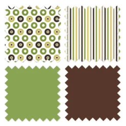 Bacati - Mod Dots/Stripes Long Crib Rail Guard Cover Green/Yellow/Chocolate -Love To Dream Baby Shop GUEST 98dbd2f2 f8e0 4d3b 912f acc48bc0b7fb