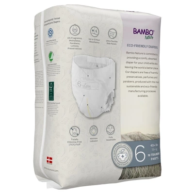 Bambo Nature Dream Toddler Toddler Training Pants Size 6 Over 40 Lbs. 1000016931, 57 Ct 3 Bambo Nature Dream Toddler Toddler Training Pants Size 6 Over 40 Lbs. 1000016931, 57 Ct