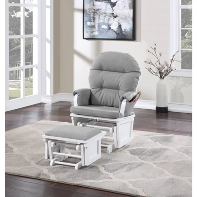 Suite Bebe Madison Glider & Ottoman - White/Oyster 3 Suite Bebe Madison Glider & Ottoman - White/Oyster